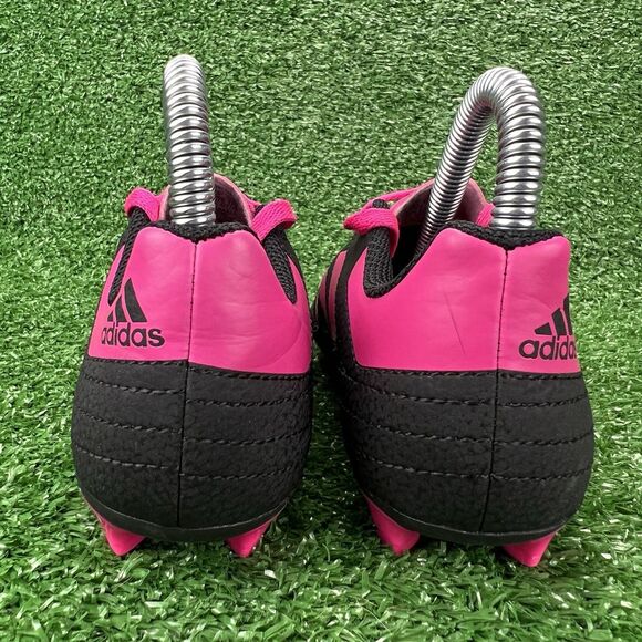 Adidas Goletto VI Soccer Cleats Youth 11K Black Pink Lace Up G26368 Firm Ground - Picture 7 of 13